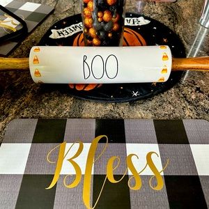 Rae Dunn Halloween Ceramic Decorative Rolling Pin